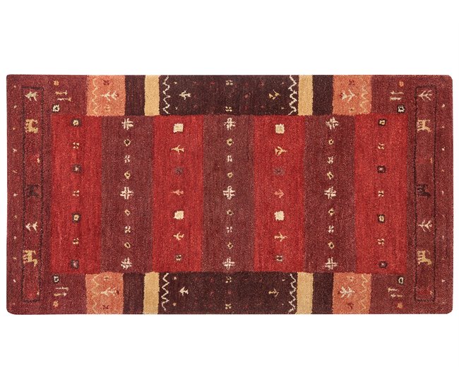 Beliani Pelos curtos SINANLI 80x150 Vermelho
