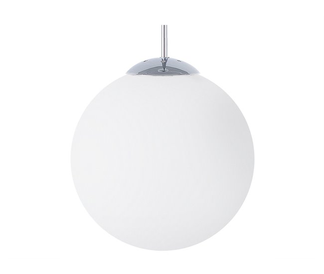 Beliani Candeeiro de tecto BARROW Branco