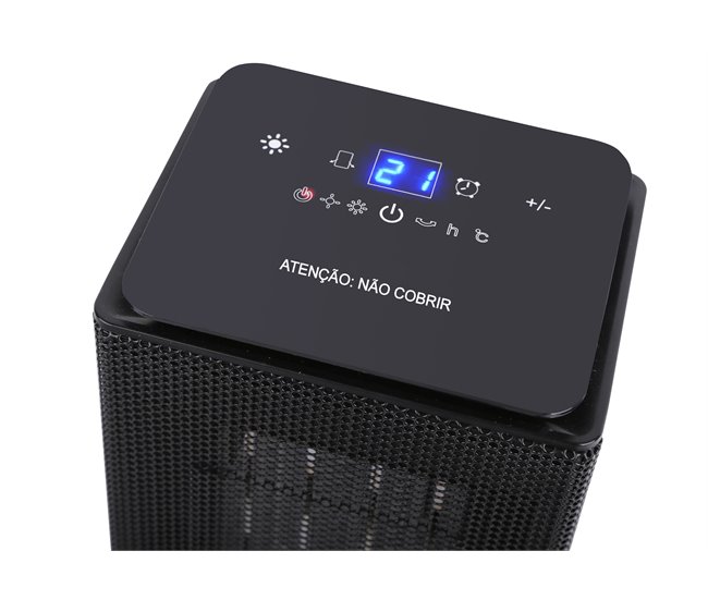 Termoventilador CONFORTEC CCH1500YLB resistência em cerâmica Preto