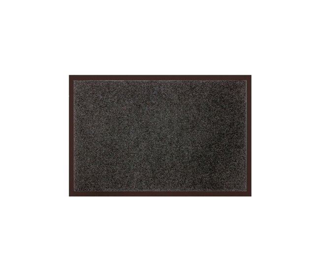  Acomoda Textil - Tapete de entrada Tapete anti-poeira 80x60 Cinza