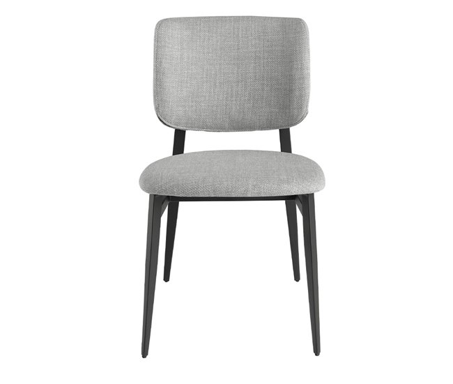 ANGEL CERDA Cadeira em tecido cinzento claro Cinza