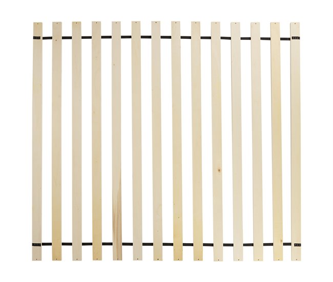 Beliani Cama com estrado Pinho ROYAN 167x207 Branco