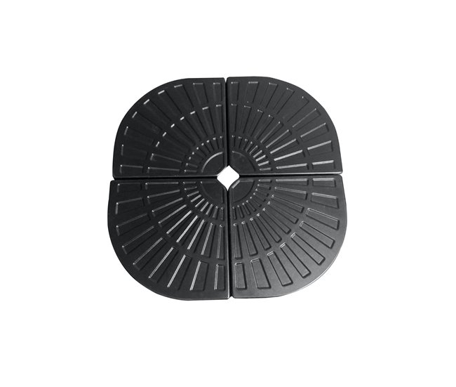 Base de guarda-sol BLAIR 47x47x4,2cm cor preta Preto