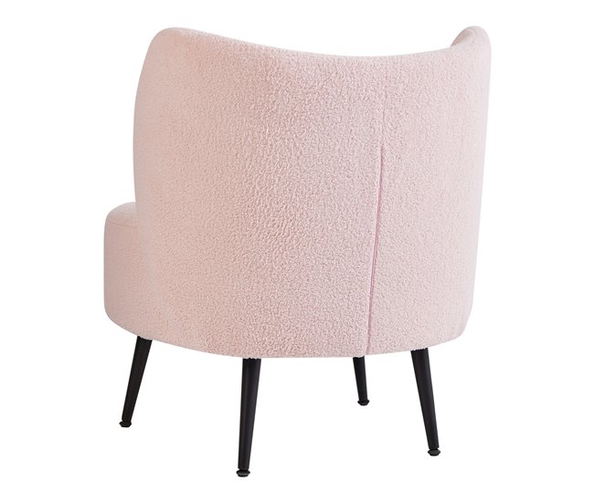 Beliani Poltrona OTSBY II Rosa Talco