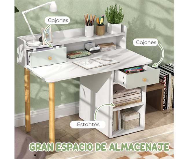 Secretária e Cadeira para Crianças MDF AIYAPLAY Verde