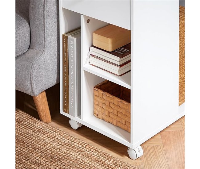 SoBuy Mesa lateral Mesa de centro FBT148-W PT Branco