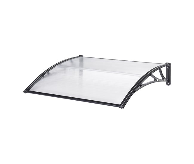 Toldo exterior Mellerud  para portas com proteção  policarbonato 120x100 Transparente