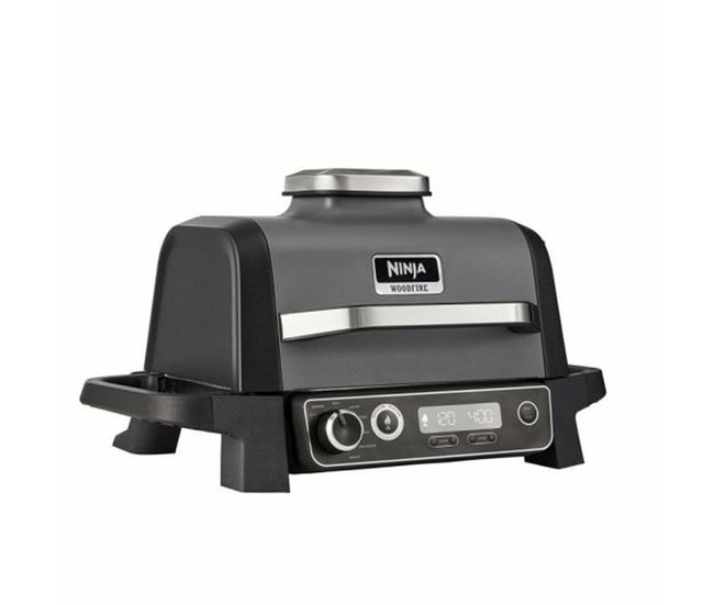 Fritadeira sem Óleo Woodfire Outdoor Grill Preto