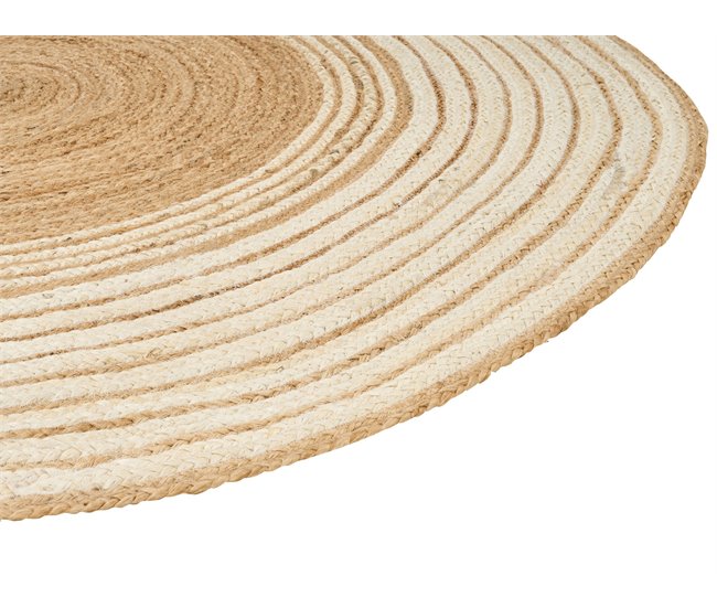 Beliani Entrelaçado MELEKLI Branco/ Bege