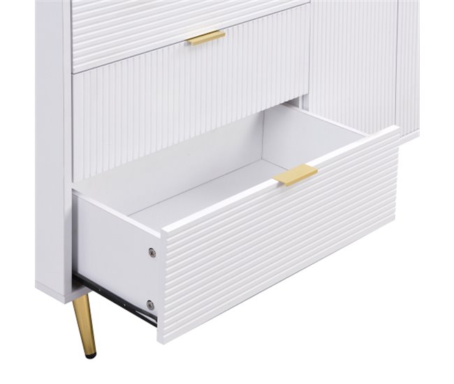 Aparador, porta, gaveta, armário de sala, cómoda Branco
