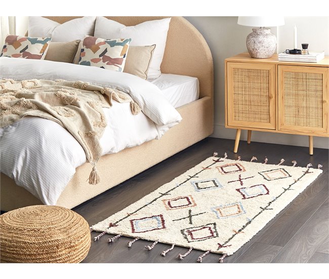 Beliani De tejido plano CORUM 80x150 Bege