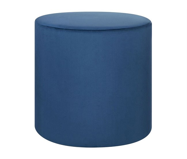 Pufe de veludo LOVETT Beliani Azul