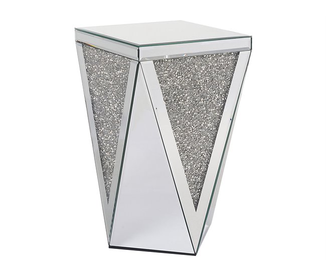 Beliani Mesa auxiliar LUXEY Cinza