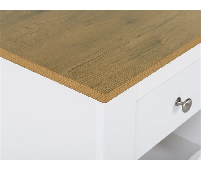 Beliani Mesinha de cabeceira WINGLAY Branco