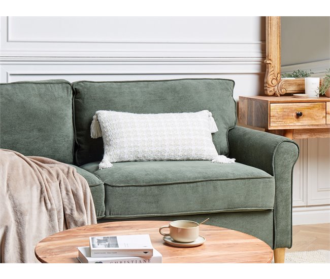 Beliani Almofada decorativa DOURIS 30x60 Bege