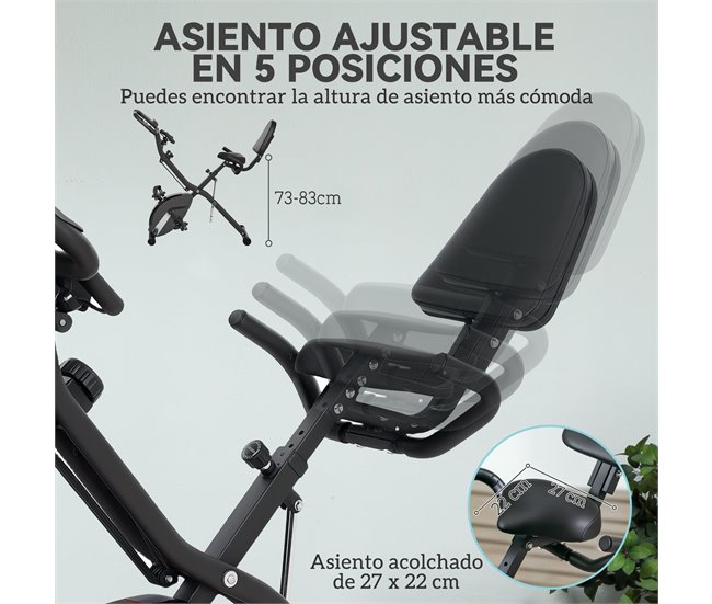 Bicicleta Estática Aço, ABS SPORTNOW Preto