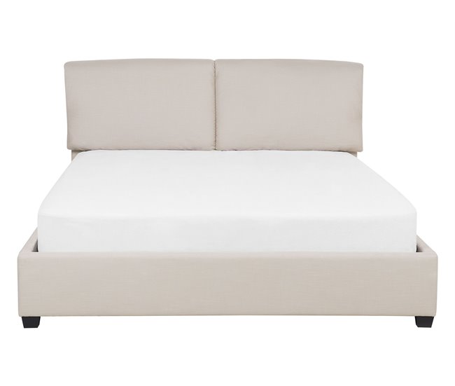 Beliani Cama com estrado Poliéster BELFORT 151x212 Bege