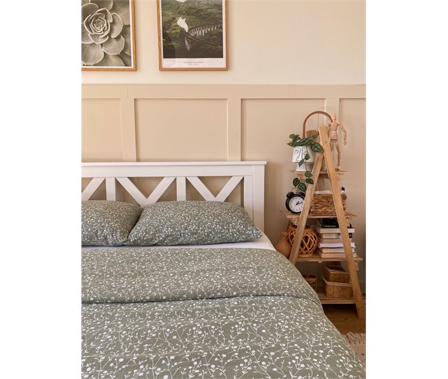 Beliani Cama Pinho TANNAY 149x208 Branco