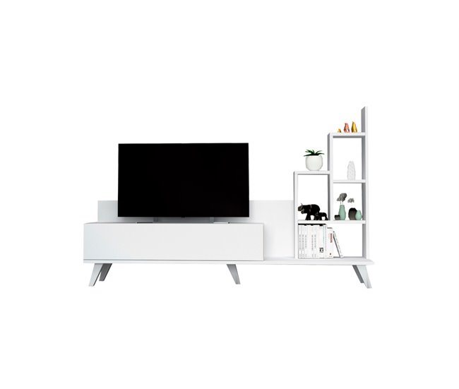 Móvel de TV BINGO branco com sapateiro Branco