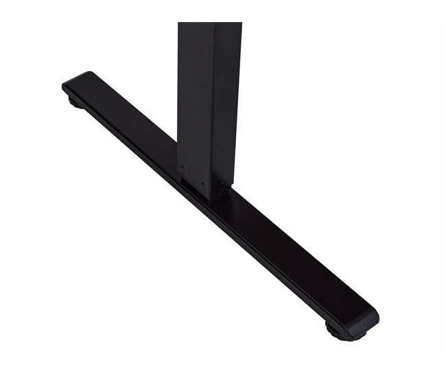 Beliani Secretária ajustável DESTINES 160x109 Branco/ Preto