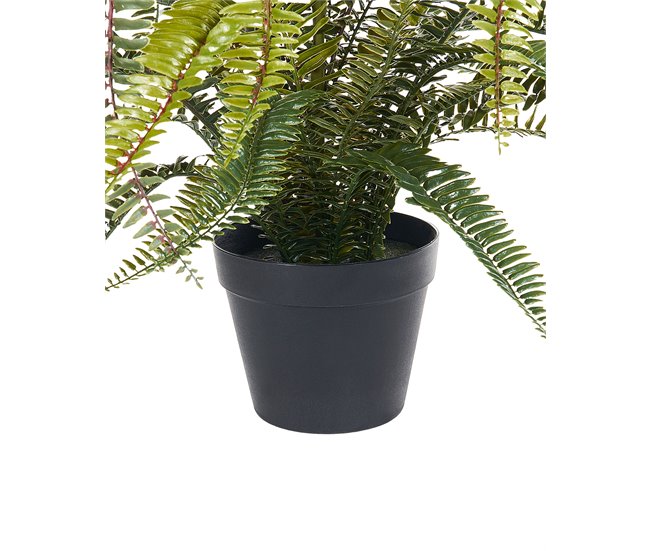 Beliani Planta artificial FERN LEAF PLANT Verde