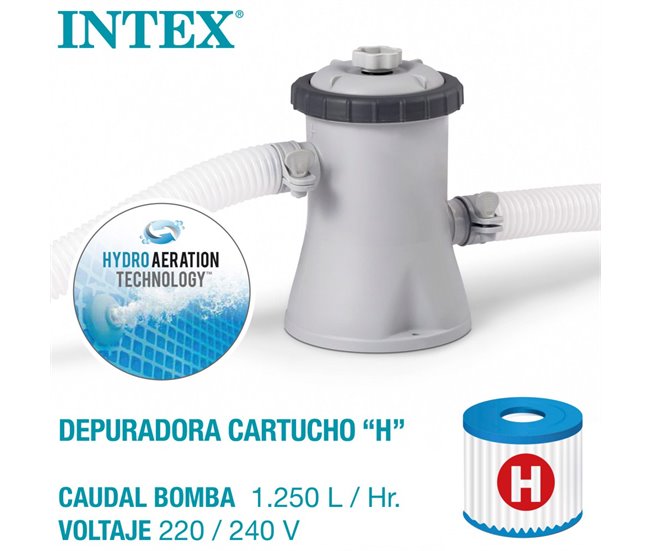 Piscina insuflável INTEX Easy Set com sistema de filtragem Azul