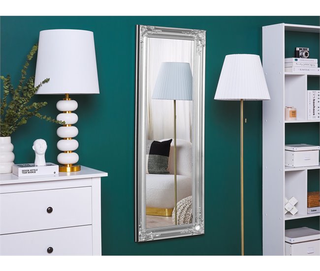 Beliani Espelho BELLAC 51x4 Cinza