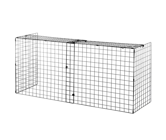 Protetor de Lareira Metal HOMCOM Preto