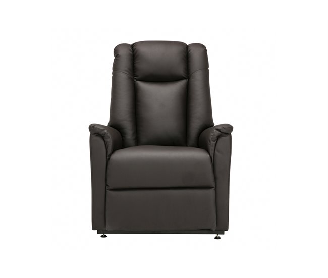 Poltrona relax elétrica pele sintética MAX Chocolate