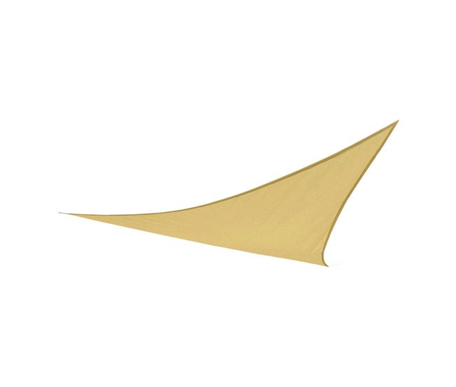 Toldo de sombra triangular Aktive Garden uv50 cor creme Creme
