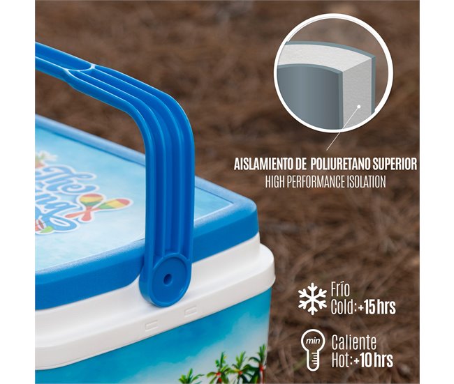 Aktive Geleira de praia rígida 5 litros Tendências de verão Multicor