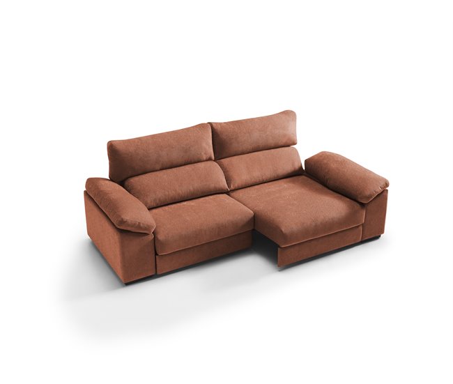 Sofá de 4 lugares XXL HIBA Terracota