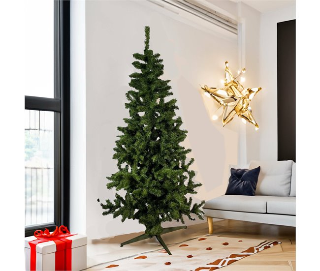 Árvore de Natal de efeitos reais Verde/ Cinza