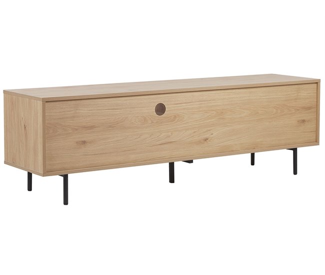 Beliani Mesa de TV ITACA 163 Castanho
