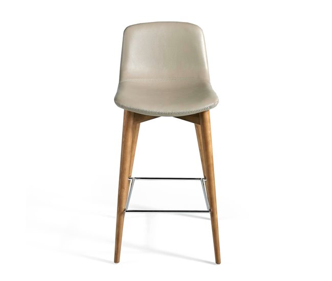 ANGEL CERDA Banco em pele ecológica cor de vison Nogal