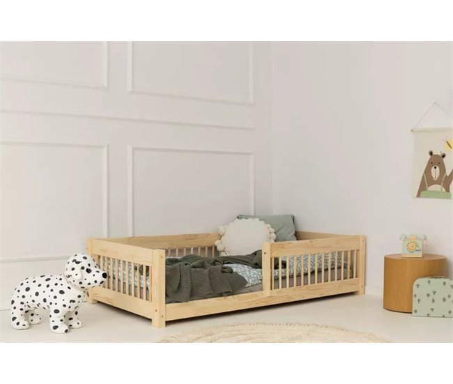 Cama infantil de madeira Mila Montessori CPW 70x160 Natural