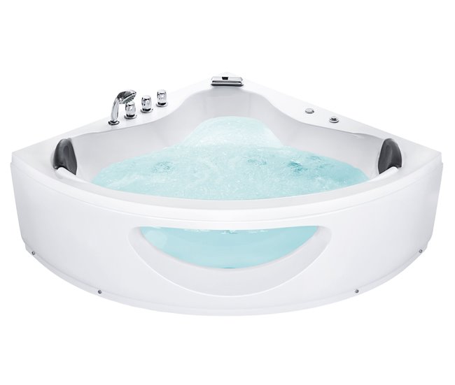 Banheira de interior Beliani TOCOA 138x190 Branco
