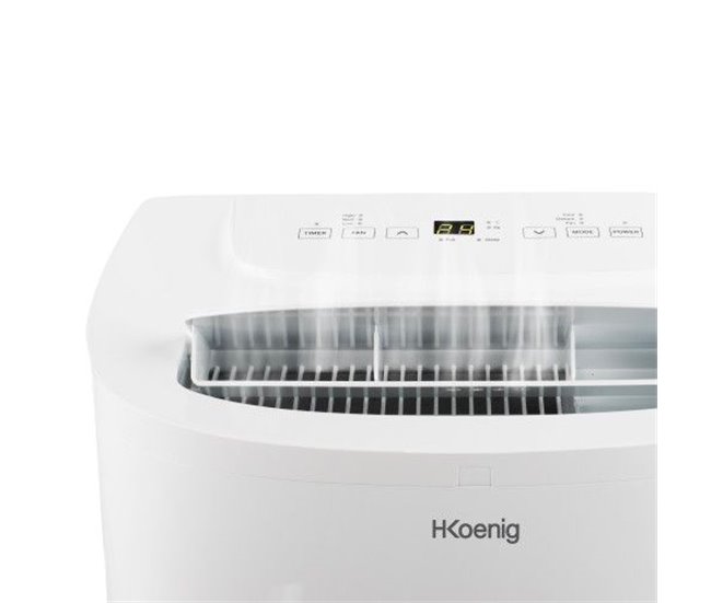 Ar condicionado portátil reversível Kol6812 H.koenig Branco/cinza