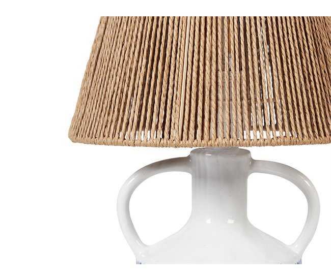 Beliani Candeeiro de mesa LARISSOS Branco