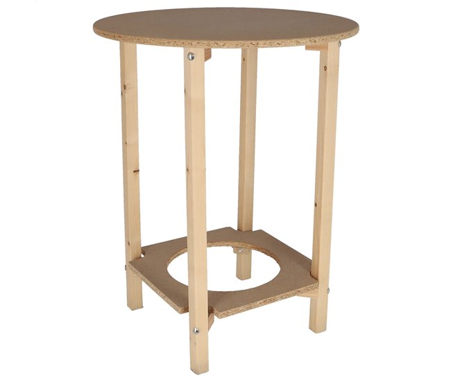 Mesa extensível Gazte 70x70 Natural