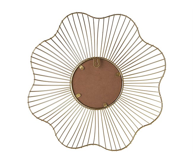 Beliani Espejo decorativo SENS Dourado