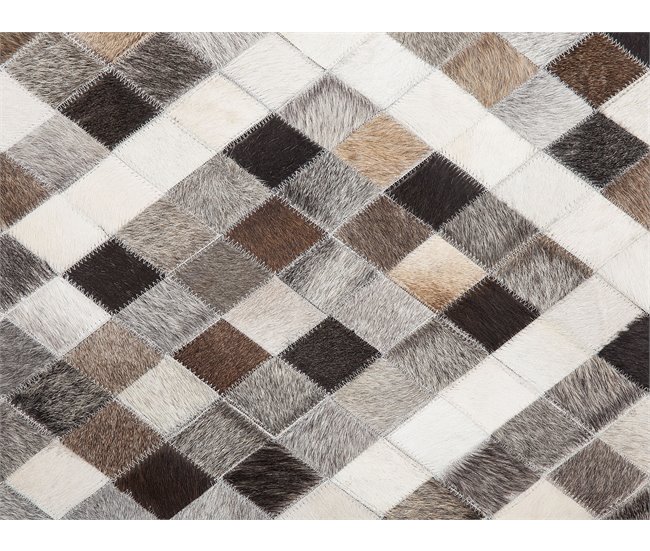 Beliani Pelos curtos AKDERE 140x200 Cinza Escuro