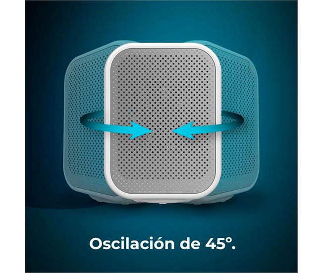 Cecotec Aquecedor cerâmico de mesa com 1500 W, função Oscilação, termóstato ajustável e 3 modos de funcionamento. Branco