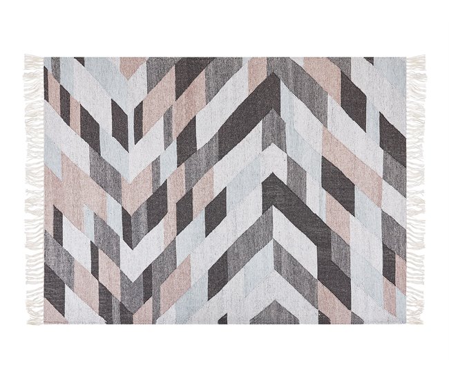 Beliani De tejido plano NAKKAS 140x200 Multicor