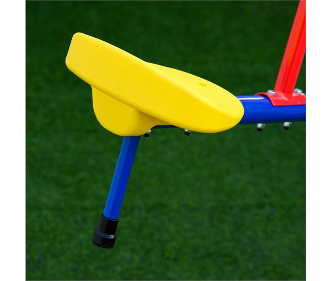 Baloiço Infantil Metal, PP Outsunny Multicor