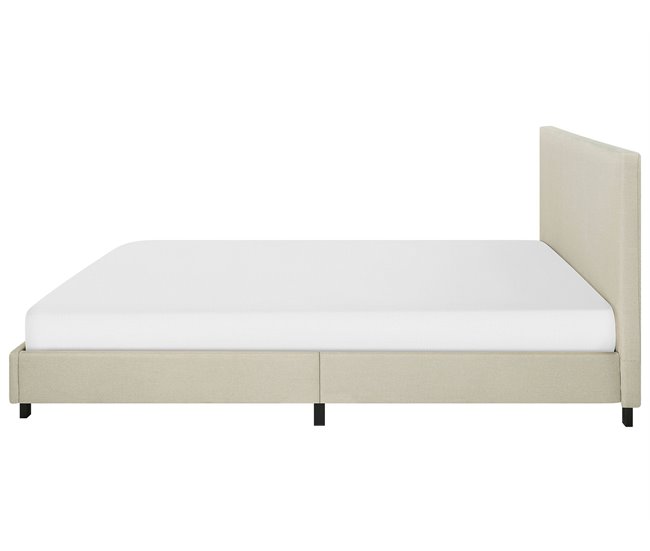 Beliani Cama Poliéster ALBI 190x211 Bege