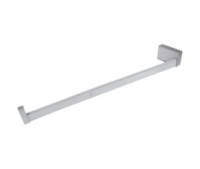 Barra de pendurar guarda-roupa Castor com luz LED e sensor de movimento Cinza