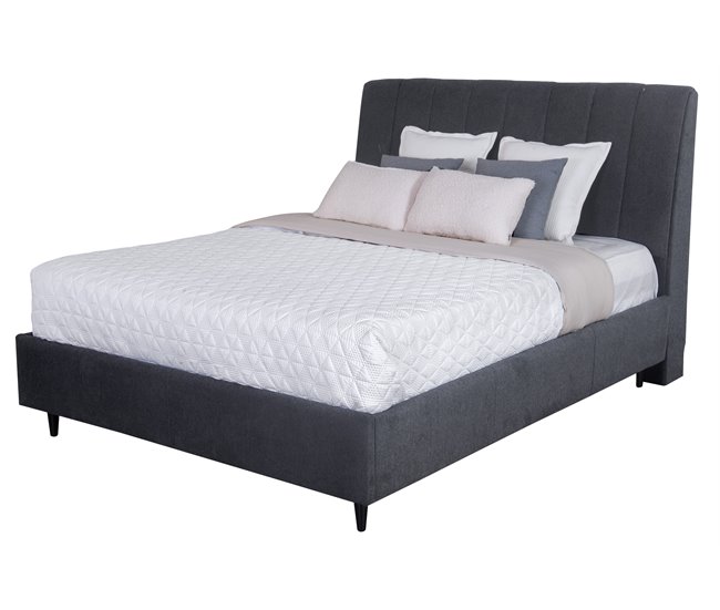 Cama MAJESTIC 150x190 cm cinza Cinza