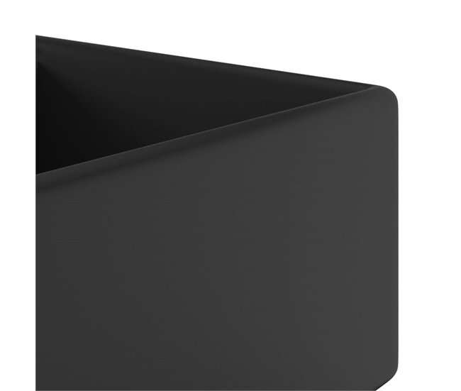 Lavatório - Lavabo - Pia de banheiro luxuoso quadrado Preto