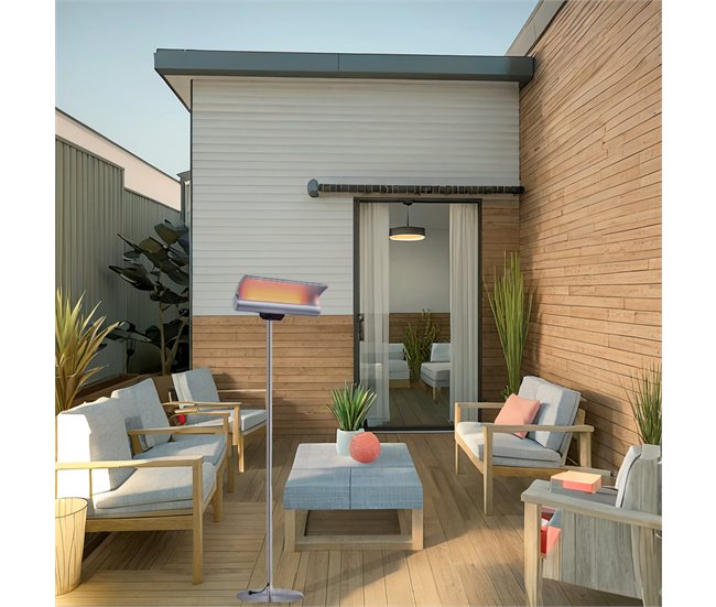 Aquecedor De Chão Por Infravermelhos ESTEPONA Cinza